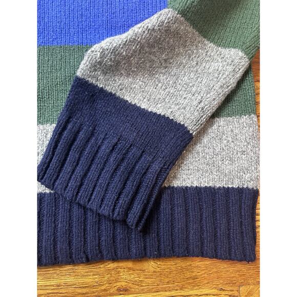 Vintage Gap Sweater Mens Size L Lambs Wool Blend Made In Hong Kong Striped Y2k - Picture 8 of 9